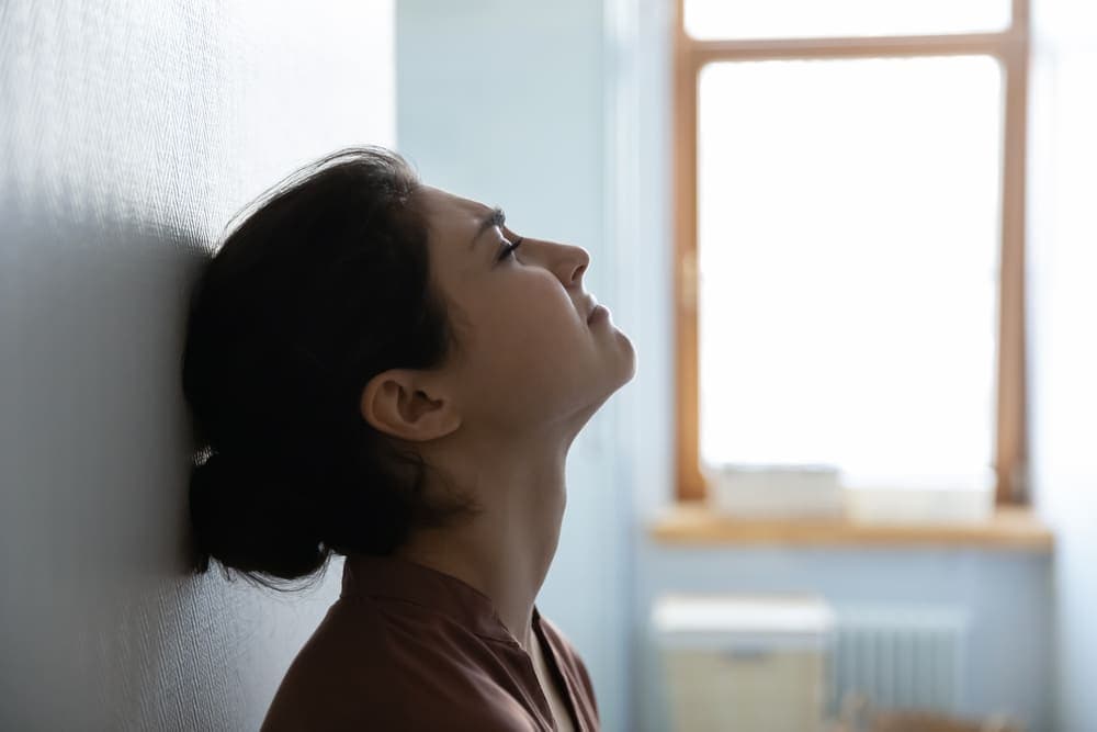 Girl feeling stressed