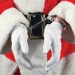 Santa in Hand Cuffs.