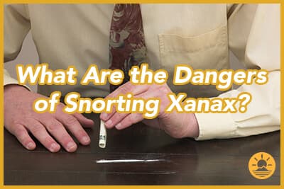 can xanax be crushed and snorted